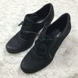 ECCO Suede Lace Up Heels